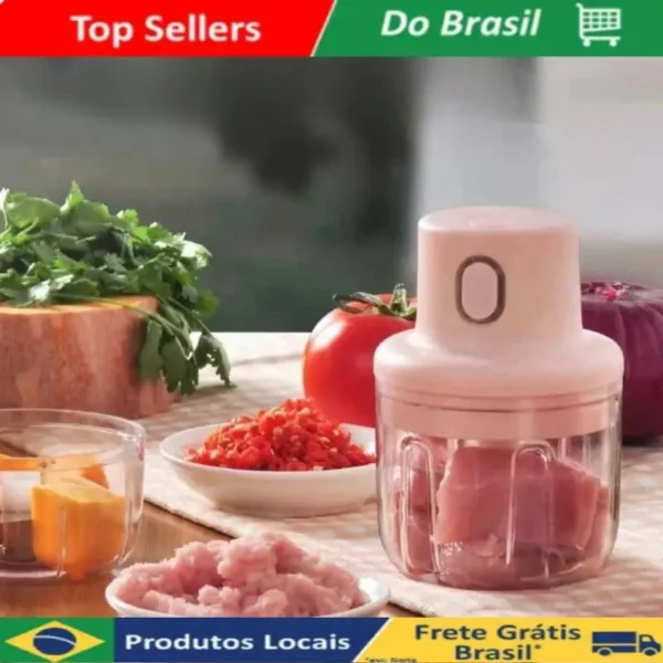 Mini Processador Elétrico 250ml