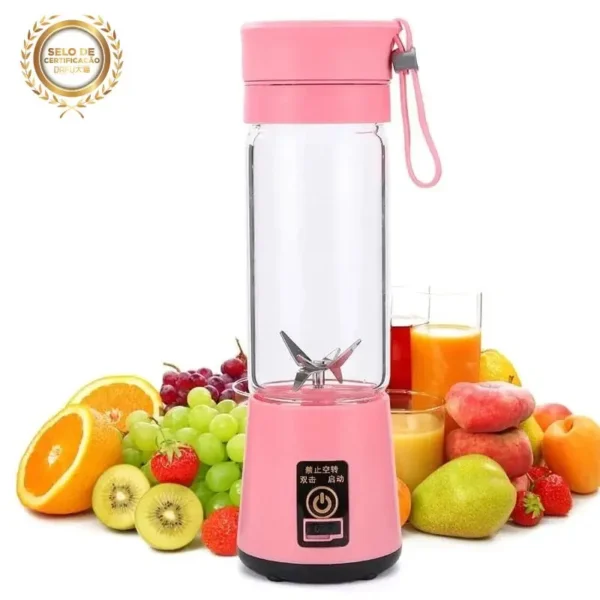 Mini Liquidificador Portátil 6 Lâminas Recarregável - Image 2